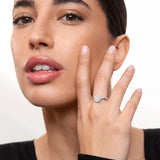 Solitario Rose de Diamantes 0,75 Cts. en Oro Blanco de 18 Kt