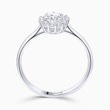 Solitario Rose de Diamantes 0,75 Cts. en Oro Blanco de 18 Kt