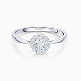 Rose 0.55 ct Solitaire Diamond Ring in 18k White Gold