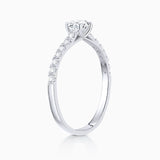 Solitario Ella de Diamantes 0,55 Cts. en Oro Blanco de 18 Kt