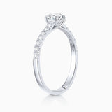 Solitario Ella de Diamantes 0,80 Cts. en Oro Blanco de 18 Kt