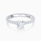 Ella 1.08 ct Solitaire Diamond Ring in 18k White Gold