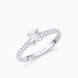 Ella 1.08 ct Solitaire Diamond Ring in 18k White Gold