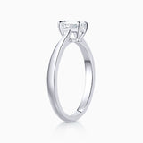 Solitario Claire Déco de Diamante 0,50 Cts. en Oro Blanco de 18 Kt