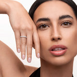 Sortija Stella de Diamantes 0,50 Cts. en Oro Blanco de 18 Kt