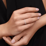 Alina 0.12 ct Diamond Band Ring in 18k White Gold