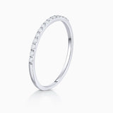Alina 0.12 ct Diamond Band Ring in 18k White Gold