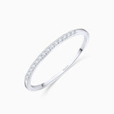 Alina 0.12 ct Diamond Band Ring in 18k White Gold