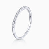 Sortija Alianza Alina de Diamantes 0,23 Cts. en Oro Blanco de 18 Kt