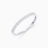 Sortija Alianza Alina de Diamantes 0,23 Cts. en Oro Blanco de 18 Kt