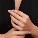 Ninette 0.17 ct Diamond Band Ring in 18k White Gold