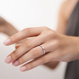 Claire 0.20 ct Solitaire Diamond Ring in 18k White Gold
