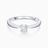 Claire 0.20 ct Solitaire Diamond Ring in 18k White Gold