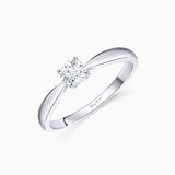 Claire 0.20 ct Solitaire Diamond Ring in 18k White Gold
