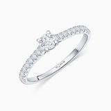 Odette 0.50 ct Solitaire Diamond Ring in 18k White Gold