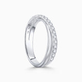 Sortija Amara de Diamantes 0,50 Cts. en Oro Blanco de 18 Kt