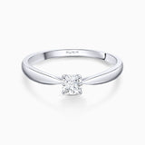 Solitario Claire de Diamante 0,15 Cts. en Oro Blanco de 18 Kt