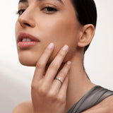Solitario Claire de Diamante 0,25 Cts. en Oro Blanco de 18 Kt