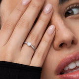 Solitario Claire de Diamante 0,30 Cts. en Oro Blanco de 18 Kt