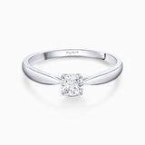Solitario Claire de Diamante 0,30 Cts. en Oro Blanco de 18 Kt