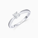 Solitario Claire de Diamante 0,30 Cts. en Oro Blanco de 18 Kt