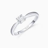 Solitario Claire de Diamante 0,40 Cts. en Oro Blanco de 18 Kt