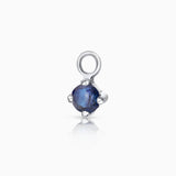 Charm para Brinco de argola Sapphire Eternity Colors Circle em ouro branco 18K