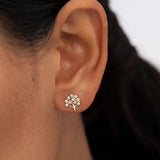 Pendientes Arbol de la Vida Minzi en Oro Amarillo de 18 Kt
