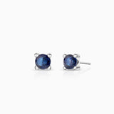 Eternity Colours Circle Sapphire Earrings in 18k White Gold