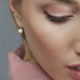 Brincos Love Pearls em ouro amarelo 18 K