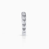 Pendiente Piercing Aro Punk en Oro Blanco de 18 Kt