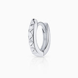 Pendiente Piercing Aro Punk en Oro Blanco de 18 Kt