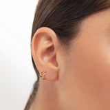 Brinco Twirl Piercing em Ouro Amarelo 18Kt