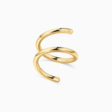 Brinco Twirl Piercing em Ouro Amarelo 18Kt