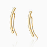 Line Ear Climbers in 18k Yellow Gold