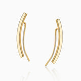 Line Ear Climbers in 18k Yellow Gold