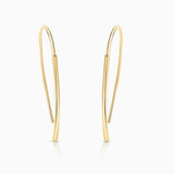 Brincos Line SIA em ouro amarelo 18 K