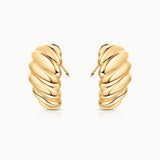 Pendientes Duomo Twist en Oro Amarillo de 18 Kt