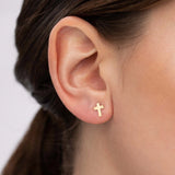Pendientes Joy Cruz en Oro Amarillo de 18 Kt