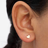 Joy Heart Earrings in 18k Yellow Gold