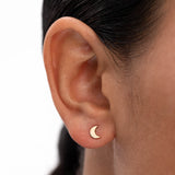 Pendientes Joy Media Luna en Oro Amarillo de 18 Kt