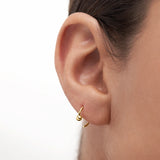 Pendiente Piercing Twist en Oro Amarillo de 18 Kt