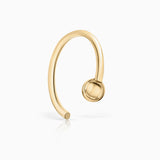 Pendiente Piercing Twist en Oro Amarillo de 18 Kt