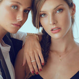 Tricolore Hoop Earrings in 18k White, Yellow and Rose Gold