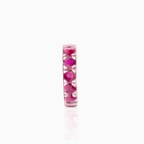 Brinco de piercing Eternity Colors Bold Ruby em ouro rosa 18K