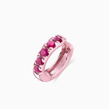 Brinco de piercing Eternity Colors Bold Ruby em ouro rosa 18K