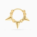 Brinco de piercing de argola Rox em ouro amarelo 18 K