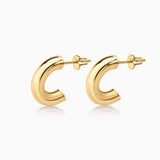 Bold Hoop Earrings in 18k Yellow Gold