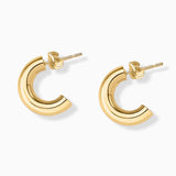 Bold Hoop Earrings in 18k Yellow Gold