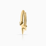 Brinco Piercing Three Spikes em Ouro Amarelo 18 K